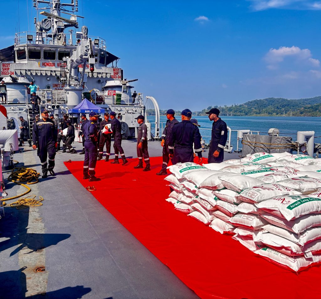Two more Indian Navy ships sails with relief material for Myanmar & Thailand