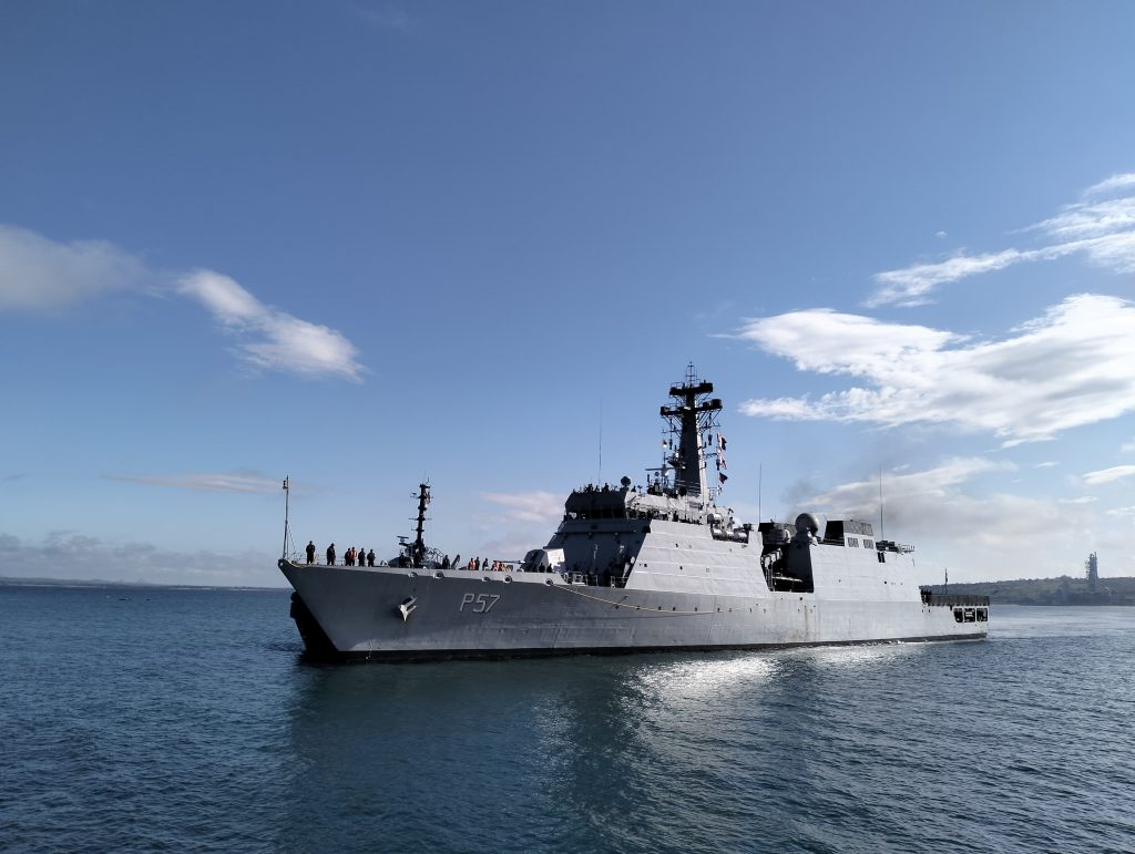 Indian warship has reached Mozambique