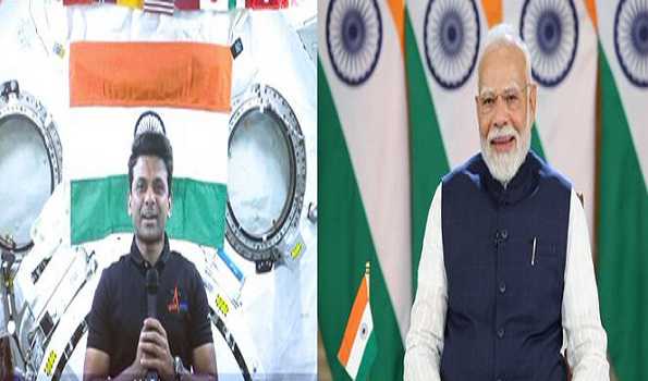 Modi speaks to Shubhanshu Shukla who is in space orbiting earth